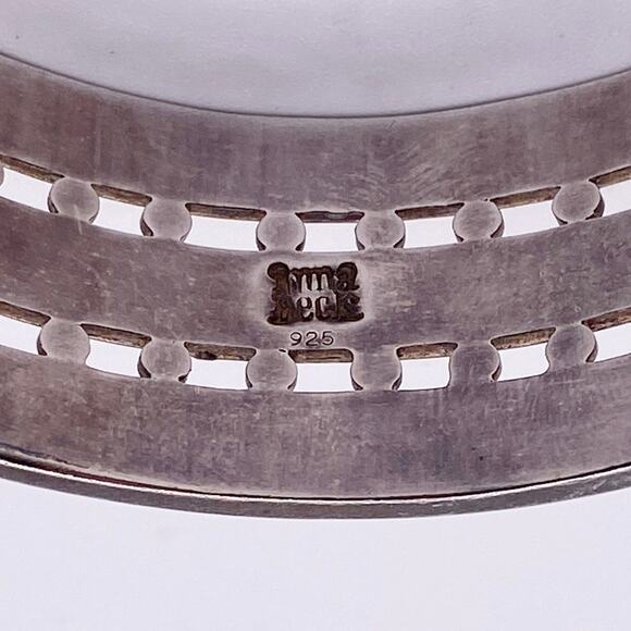 Anna Beck Sterling Silver Open Cuff with Gold Vermeil Dots - Picture 6 of 6